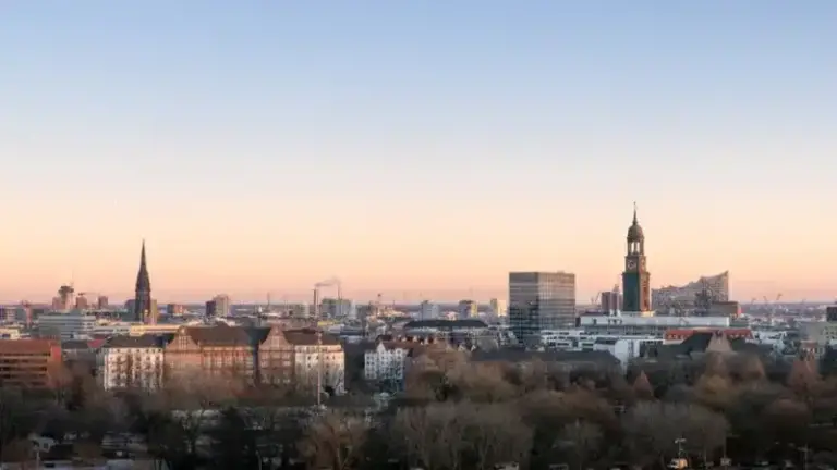 Am grünen Zentrum in Hamburg
